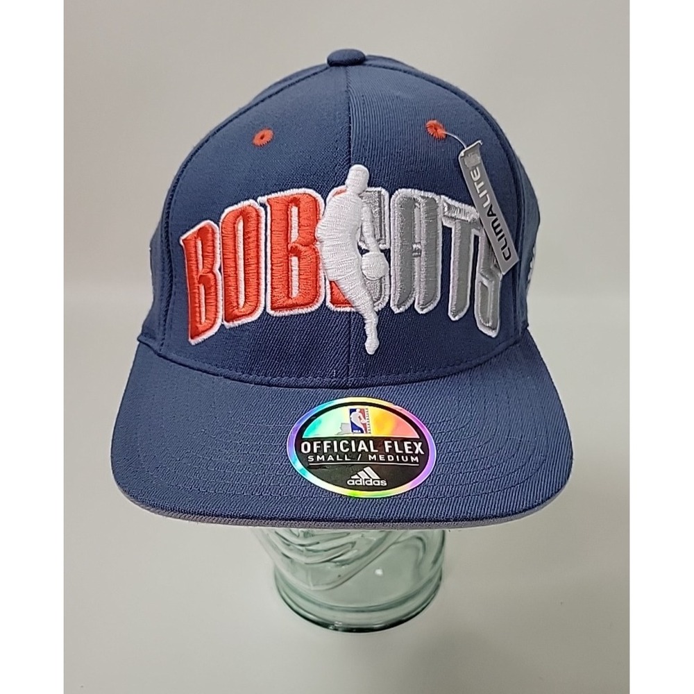 NWT Adidas Charlotte Bobcats Official Draft Fitted Cap Hat Small/Medium